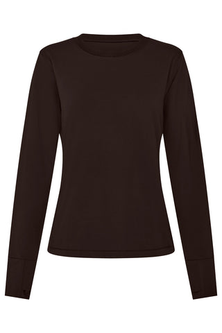 Long Sleeve Base Top - Espresso
