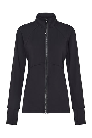 Zip Through Base Jacket - Black