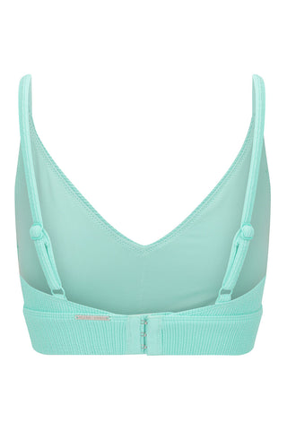 Byron Adjustable Bikini Top - Aqua Texture
