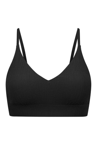 Byron Adjustable Bikini Top - Black Texture