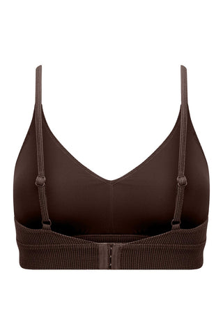 Byron Adjustable Bikini Top - Espresso Texture