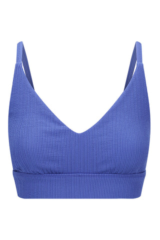Byron Adjustable Bikini Top - Indigo Texture