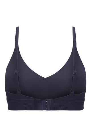 Byron Adjustable Bikini Top - Navy Texture
