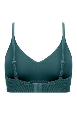 Byron Adjustable Bikini Top - Teal Texture