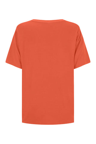 Classic Bamboo V-Neck T-Shirt - Coral
