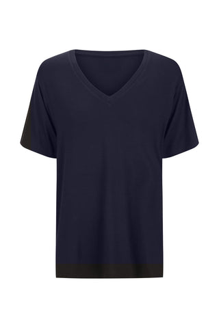 Classic Bamboo V-Neck T-Shirt - Navy