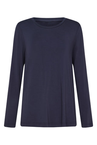 Classic Bamboo Long Sleeve Top - Navy