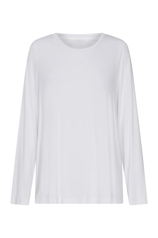 Classic Bamboo Long Sleeve Top - White
