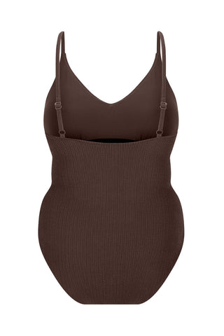 Coolum Core Support One Piece Swim - Espresso Texture
