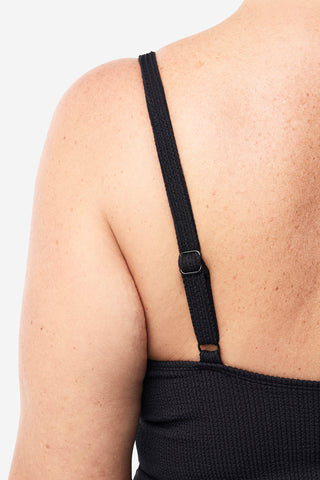 Coolum Tankini Top - Black Texture