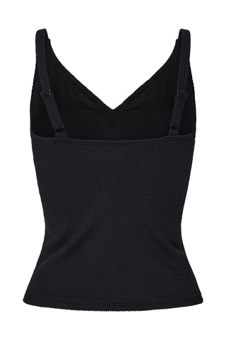 Coolum Tankini Top - Black Texture