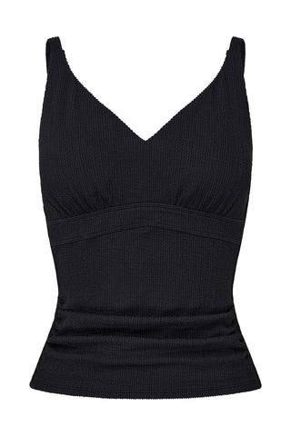 Coolum Tankini Top - Black Texture