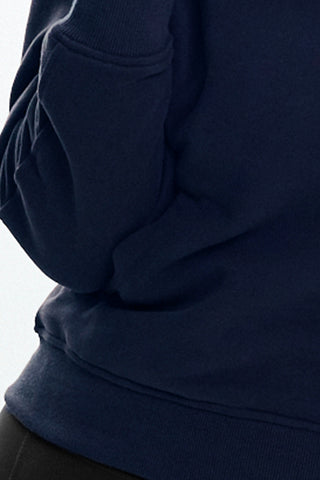 Rec Organic Fleece Half Zip Jumper - Navy