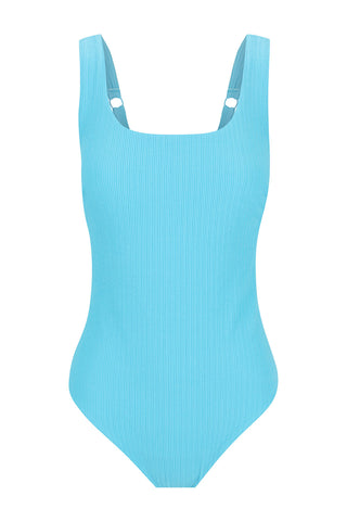 Sorrento Core Support One Piece Swim - Blue Lagoon Texture