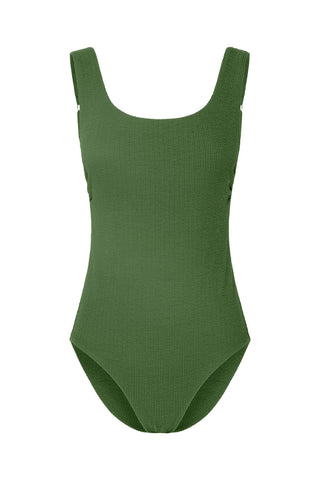 Sorrento Core Support One Piece Swim - Khaki Texture