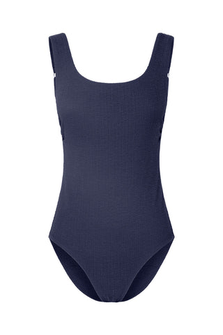 Sorrento Core Support One Piece Swim - Navy Texture