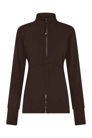 Zip Through Base Jacket - Espresso