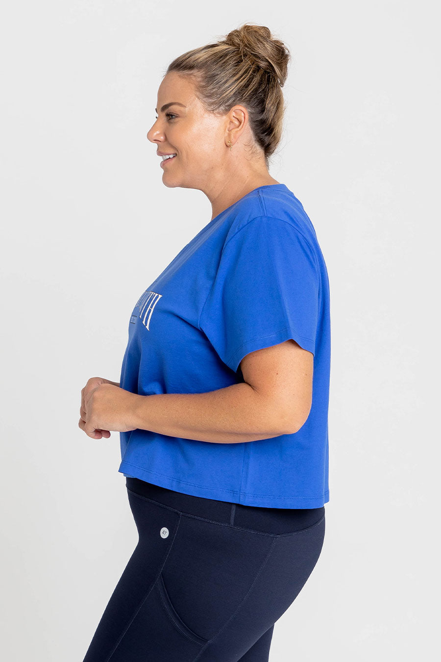 Everyday Cropped T-Shirt - Cobalt Blue from Active Truth™

