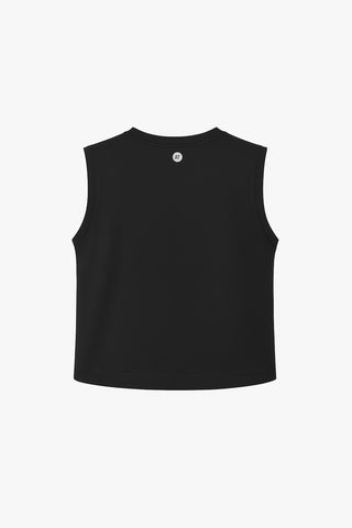 Perform Lightweight Cropped Tank - Black