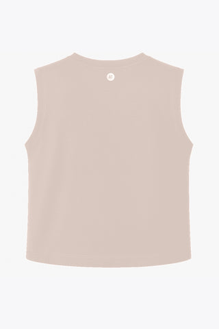 Perform Lightweight Cropped Tank - Mocha