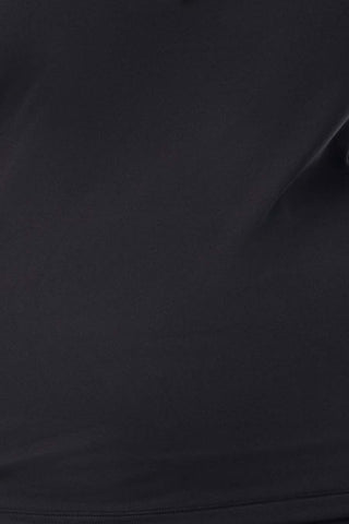 Quarter Zip Base Top - Black