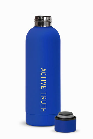 AT Branded Drink Bottle - Blue/Yellow
