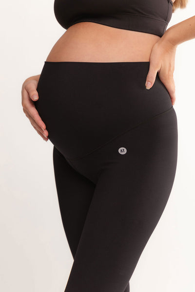 Full Length Pregnancy Tights -Black, Maternity, Active Truth