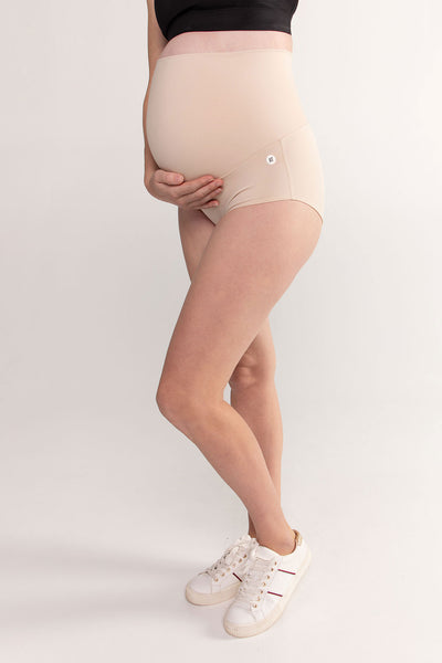 Pregnancy Support Brief in Beige, Maternity