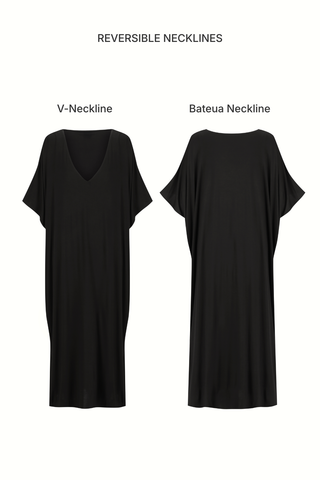 Bamboo Kaftan - Black
