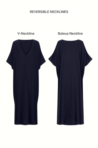 Bamboo Kaftan - Navy