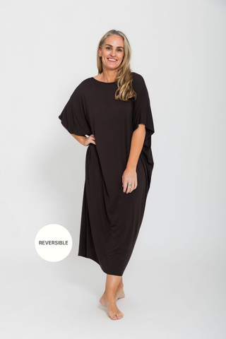 Bamboo Kaftan - Espresso