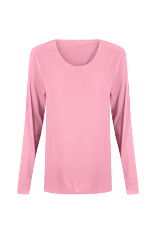 Bamboo Long Sleeve with Back Tie - Cotton Candy