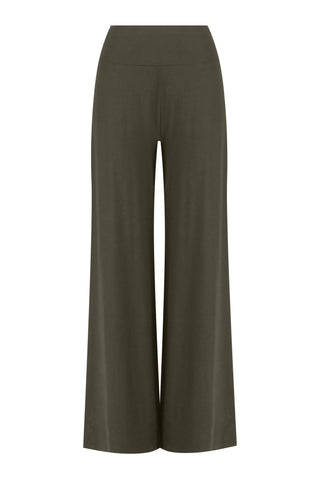 Bamboo Palazzo Pant - Khaki