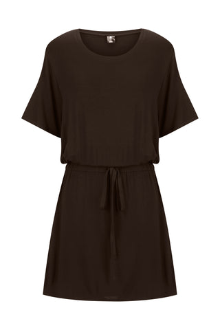 Bamboo T-shirt Dress - Espresso