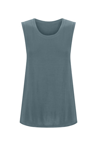 Bamboo Tank with Back Tie - Sage
