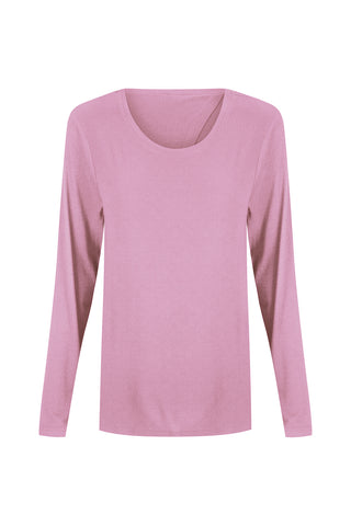 Bamboo Long Sleeve with Back Tie - Lavender