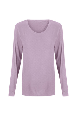 Bamboo Long Sleeve with Back Tie - Purple Haze