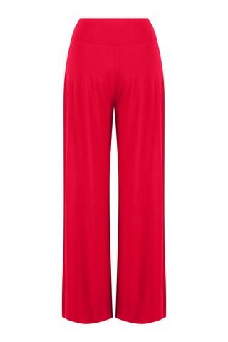 Bamboo Palazzo Pant - Red