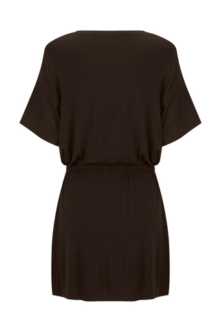 Bamboo T-shirt Dress - Espresso