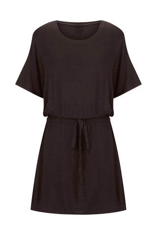 Bamboo T-shirt Dress - Espresso