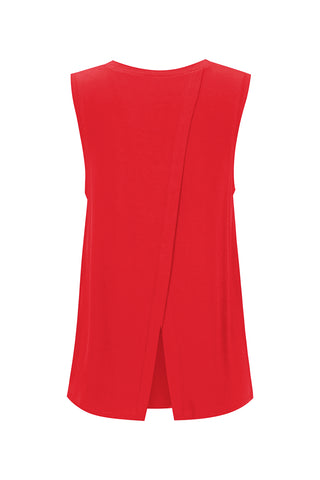 Bamboo Tank with Back Tie - Cherry