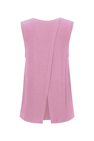 Bamboo Tank with Back Tie - Lavender