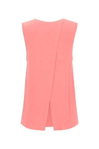 Bamboo Tank with Back Tie - Plum