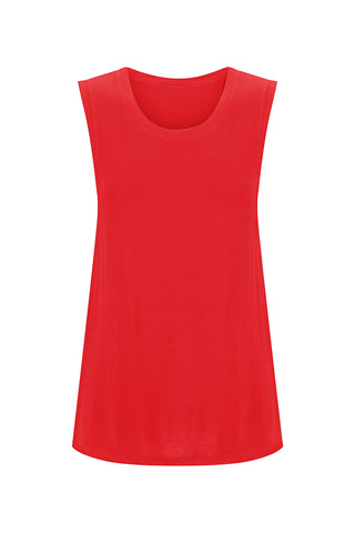 Bamboo Tank with Back Tie - Cherry