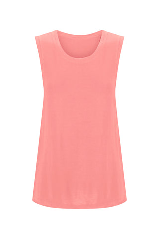 Bamboo Tank with Back Tie - Plum