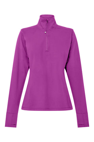 Quarter Zip Base Top - Violet