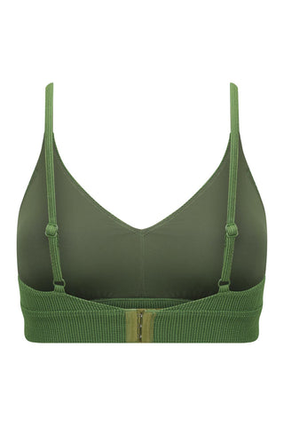 Byron Adjustable Bikini Top - Khaki Texture