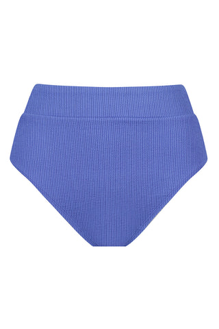 Byron High Waisted Bikini Bottom - Indigo Texture