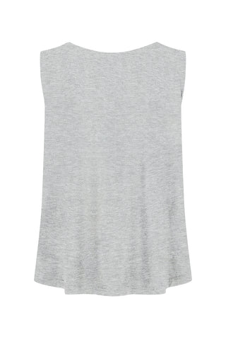 Bamboo Boat Neck Tank - Grey Marle