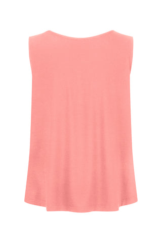 Bamboo Boat Neck Tank - Plum
